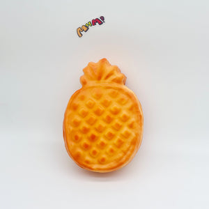 Pineapple Cake Squishy | 2 Styles Bakery Themed Slow Rising Stres - slow rising squeeze toy side angle view