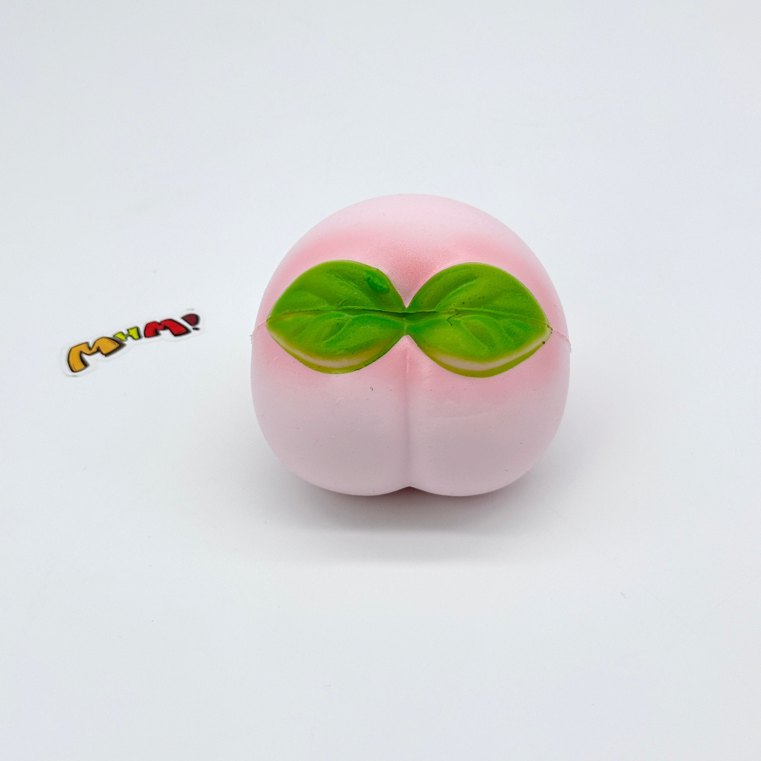 🍑 Pink Peach Squishy | Fruit Themed Slow Rising Stress Relief Toy