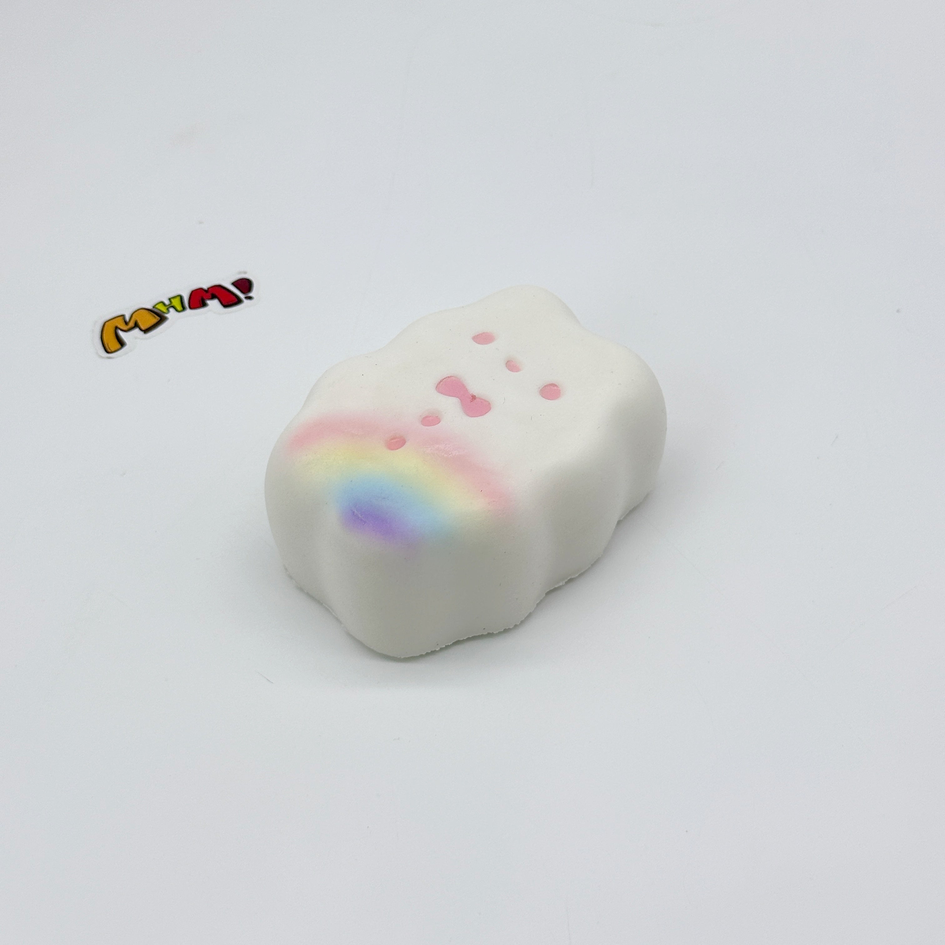 🐰 Rainbow Bunny Cookie Squishy (Medium Size) | Dessert Themed Slow Rising Stress Relief Toy