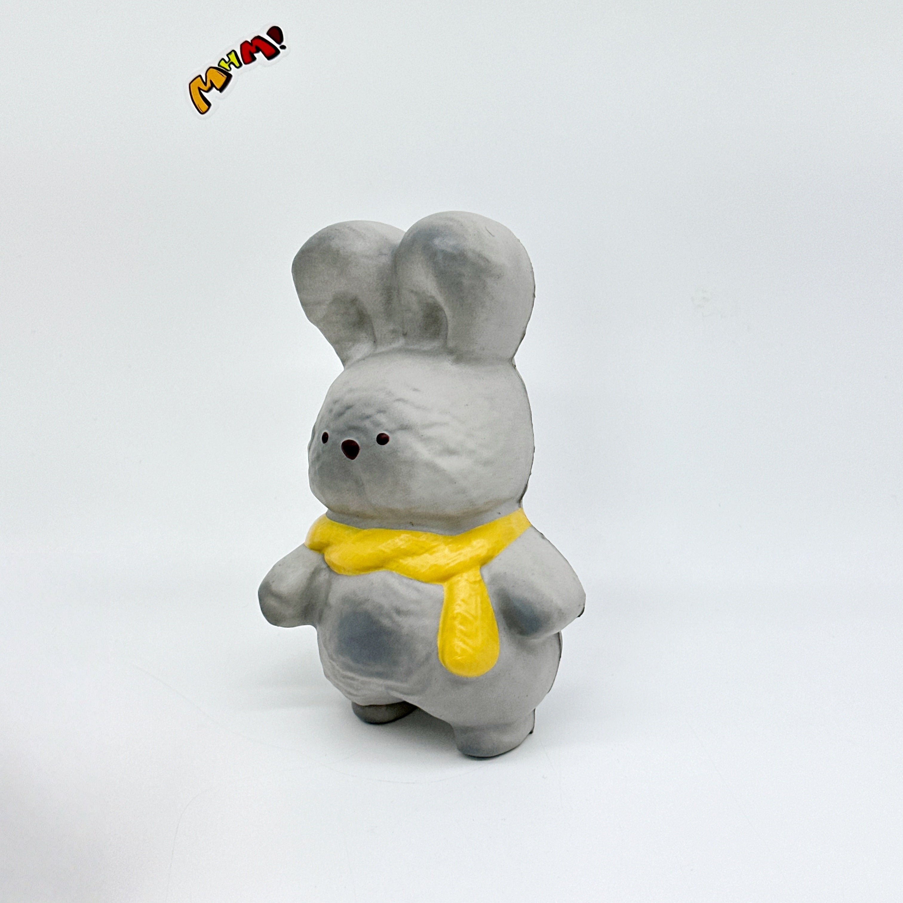 Lapin Squishy Jaune Collant-Doux - Jouet Lapin Texture Mochi Moelleuse | Animal Anti-stress Citron à Remontée Lente
