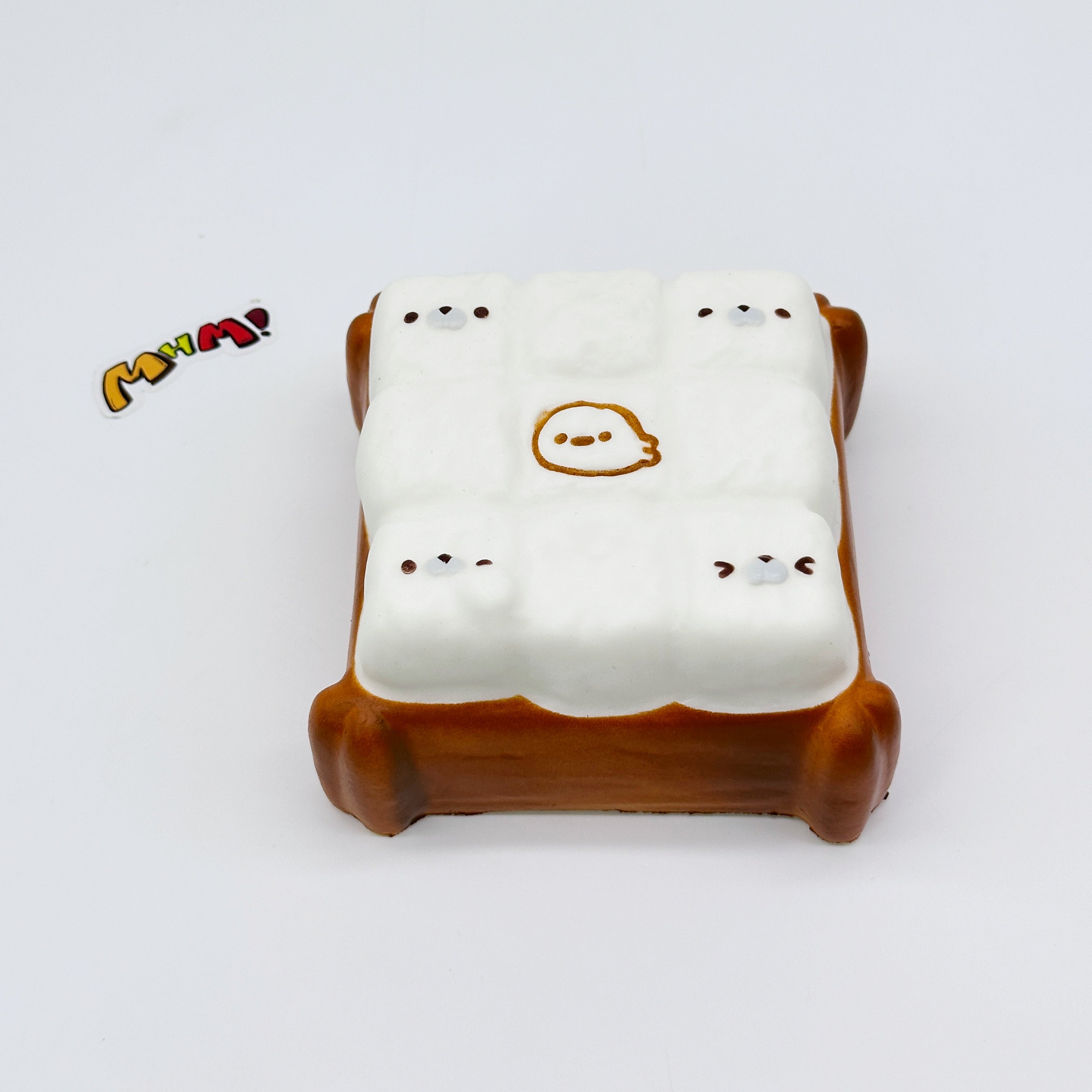 🧈 Grid Tofu Squishy | Dessert Bakery Slow Rising Stress Relief Toy