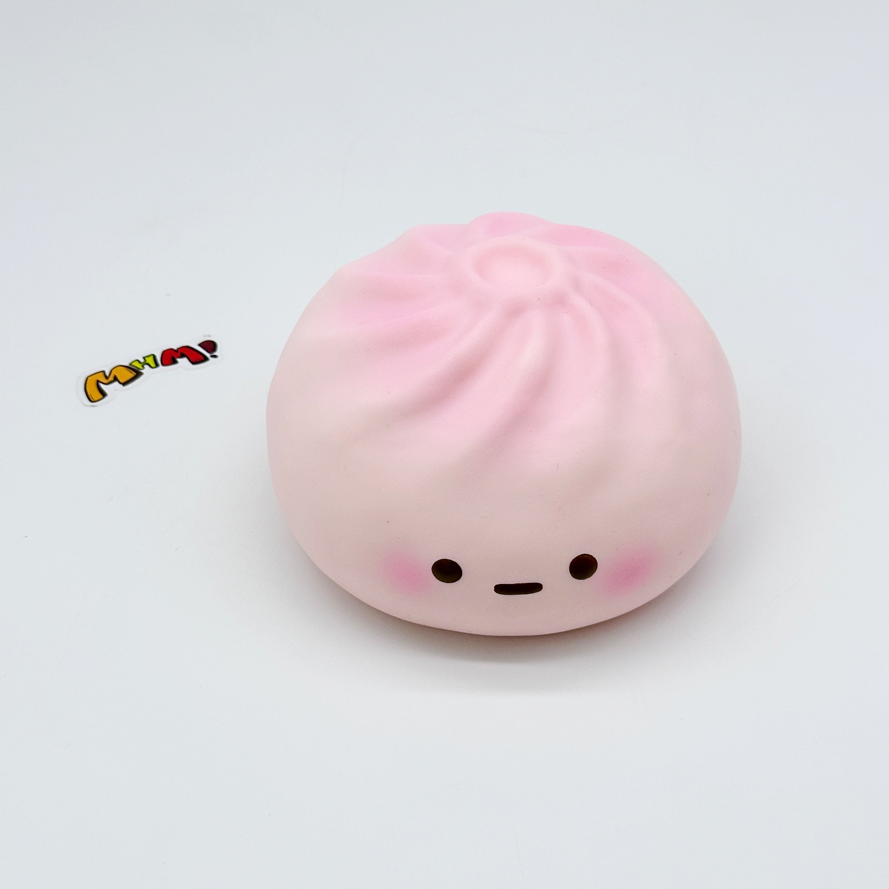 🍑 Pink Dull Big Bun Squishy | Chinese Snack Slow Rising Stress Relief Toy