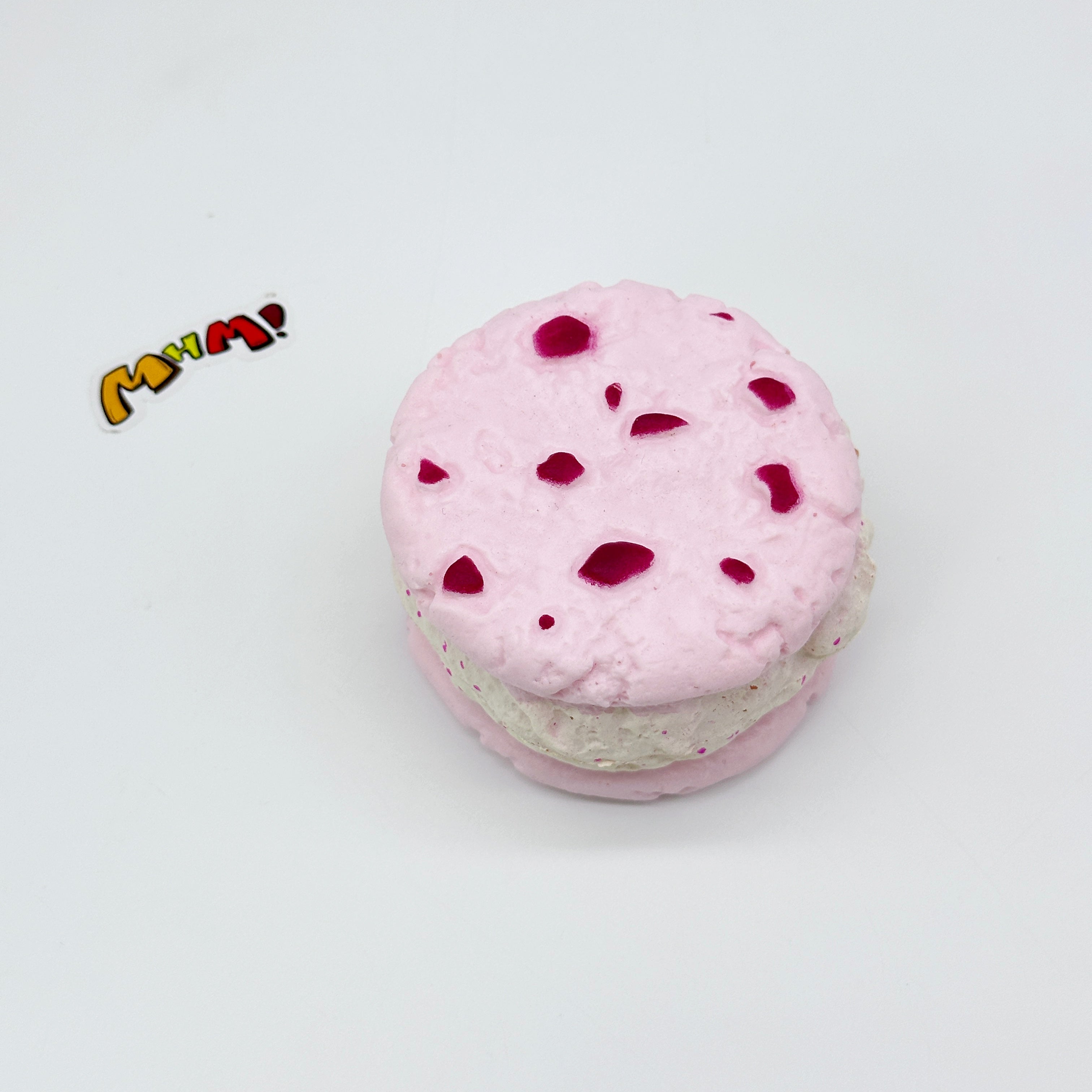 🍓 Pink Cookie Sandwich Squishy | Dessert Themed Slow Rising Stress Relief Toy