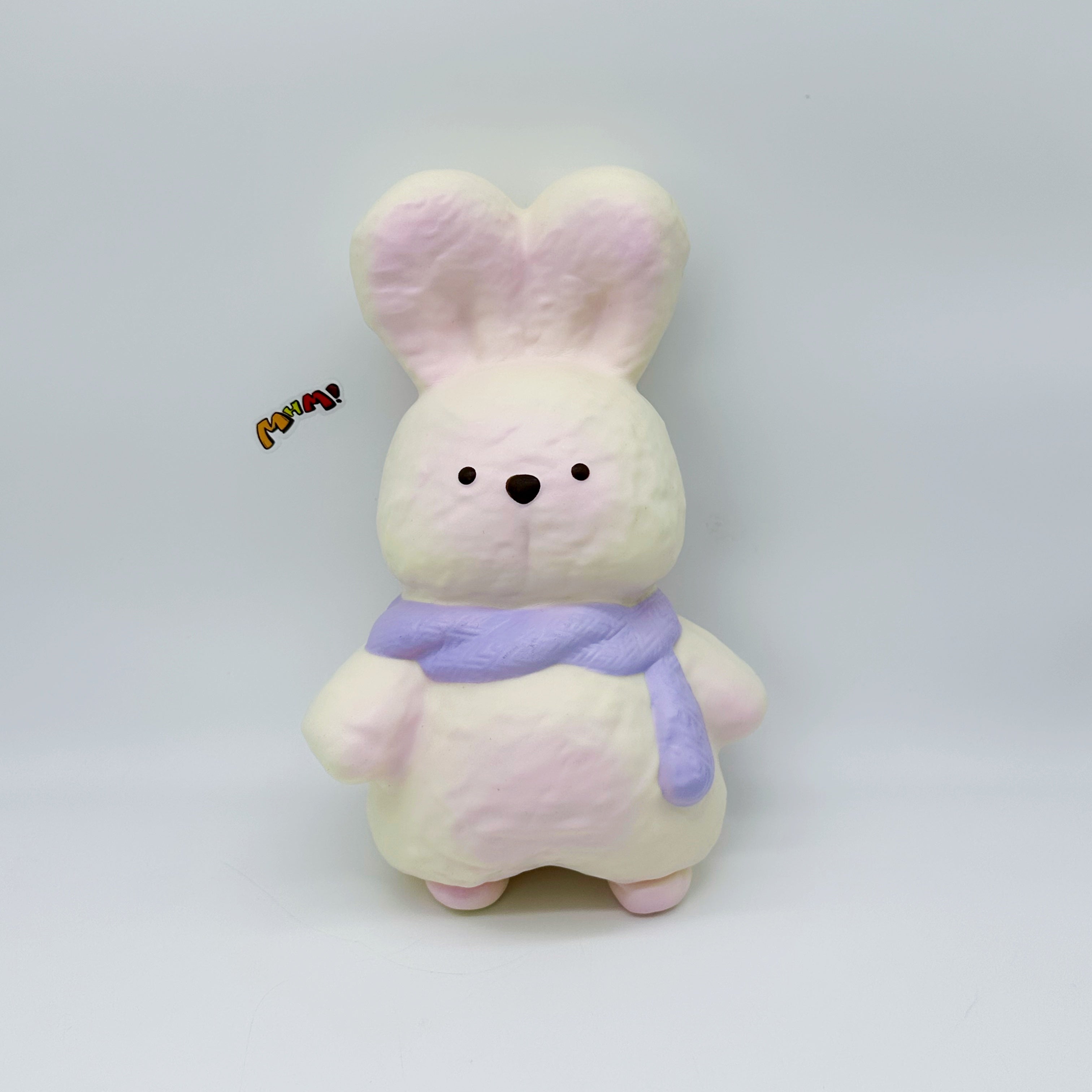 🐰 Super Big Bunny Squishy With Purple Scarf | Large Kawaii Animal Slow Rising Toy