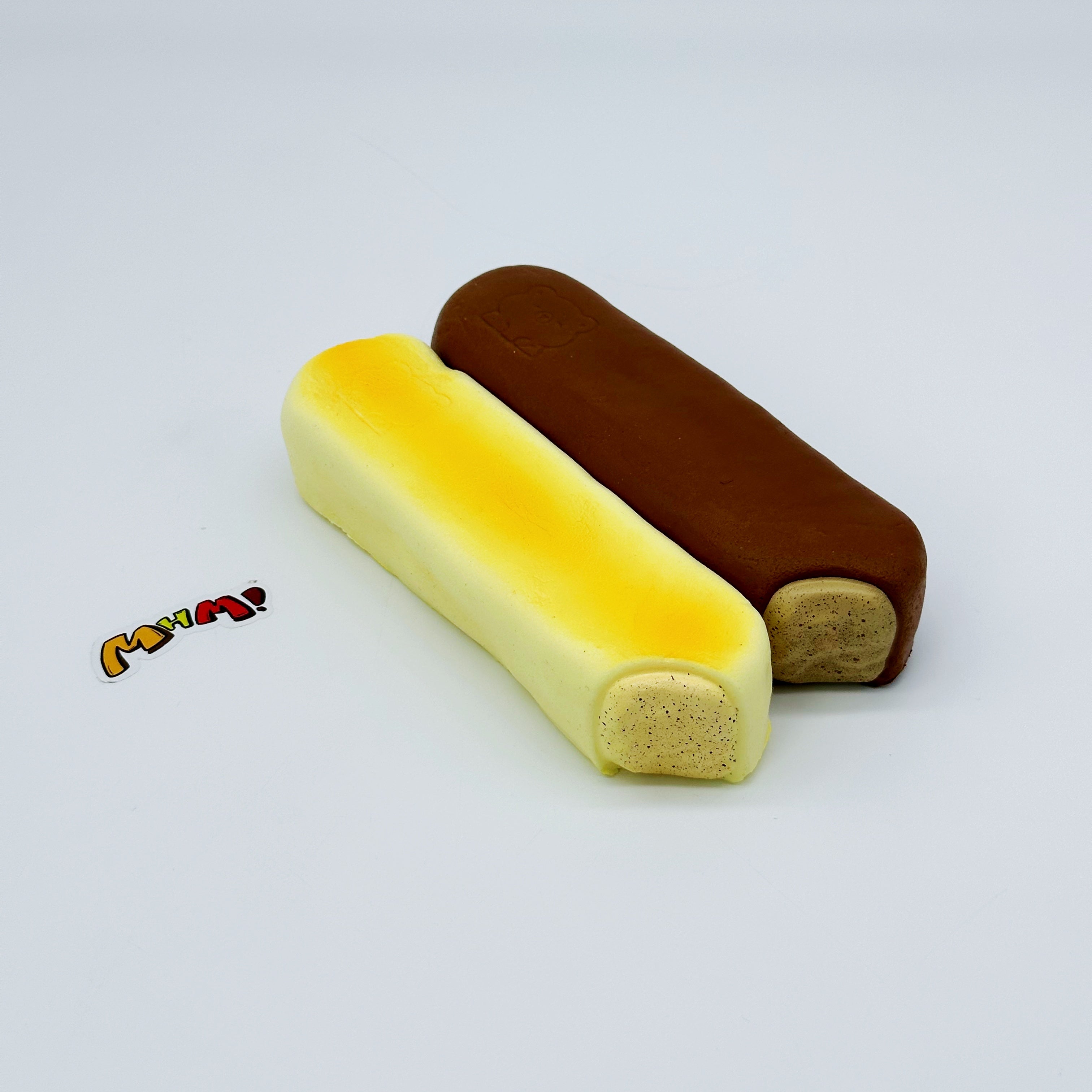 🐻 Kapi Milk & Chocolate Stick Squishy (2 Colors Available) | Bakery Slow Rising Stress Relief Toy
