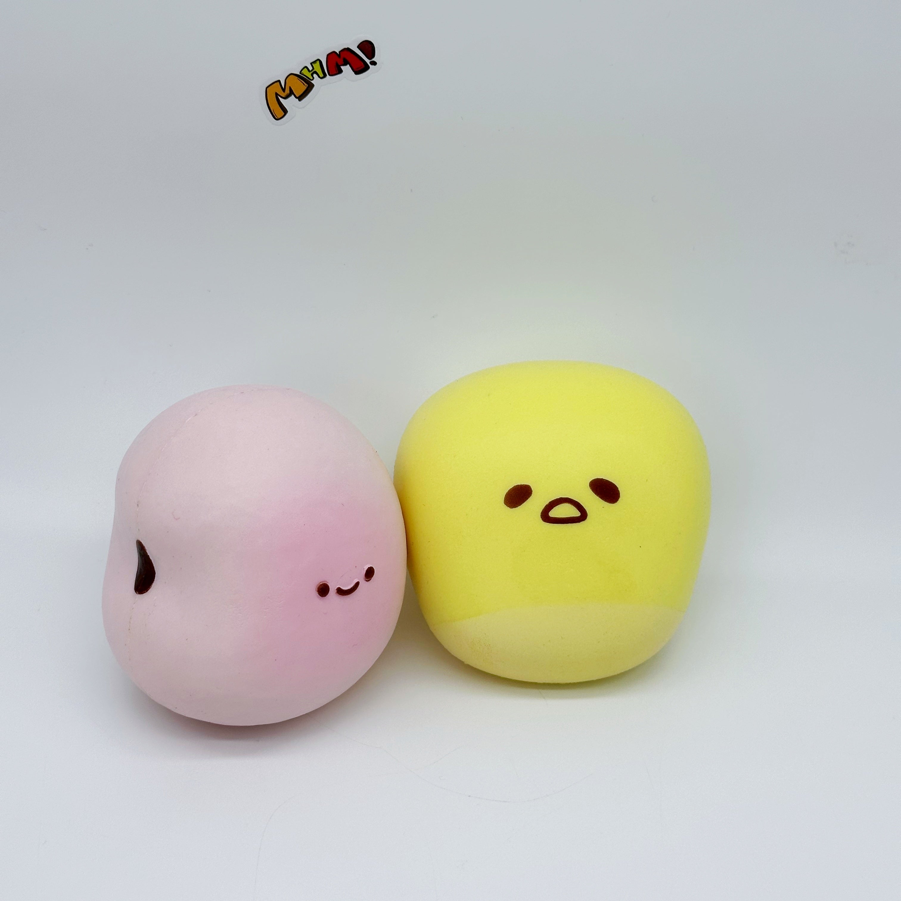 🥜 Food Grain Series Squishy - Pink Bean & Corn Kernel | Cute Snack Slow Rising Stress Relief Toy
