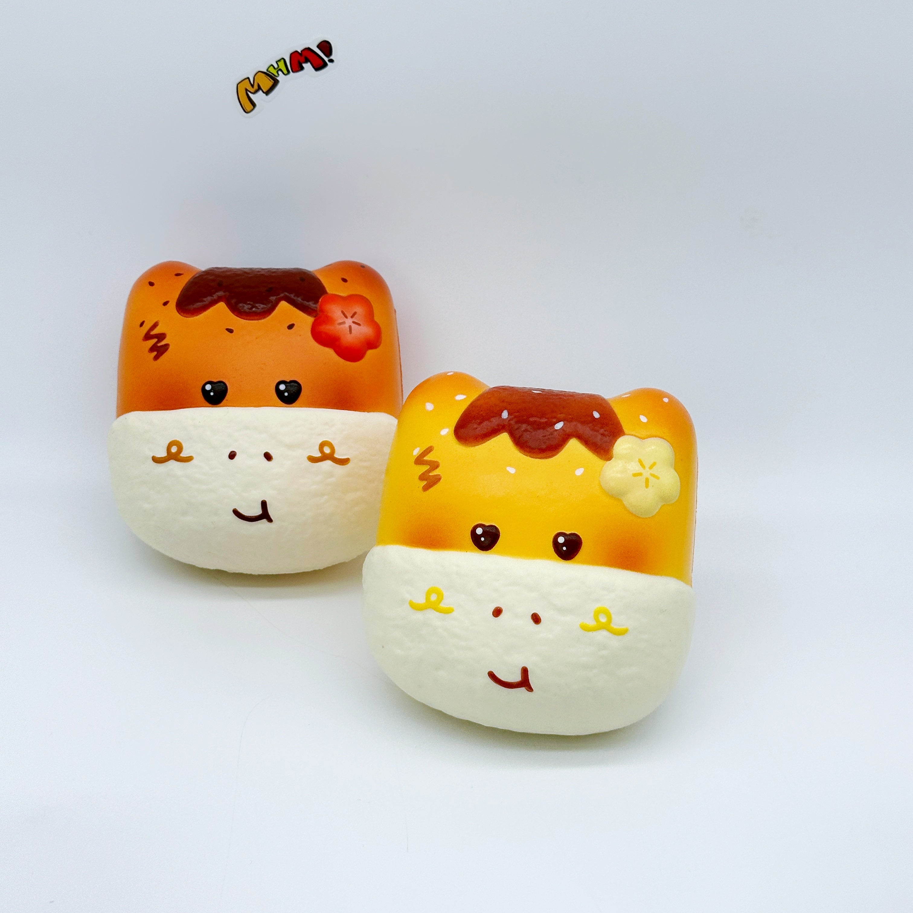 🌸 Flower Pony Crisp Squishy (Yellow & Brown) | Pastry Themed Slow Rising Stress Relief Toy