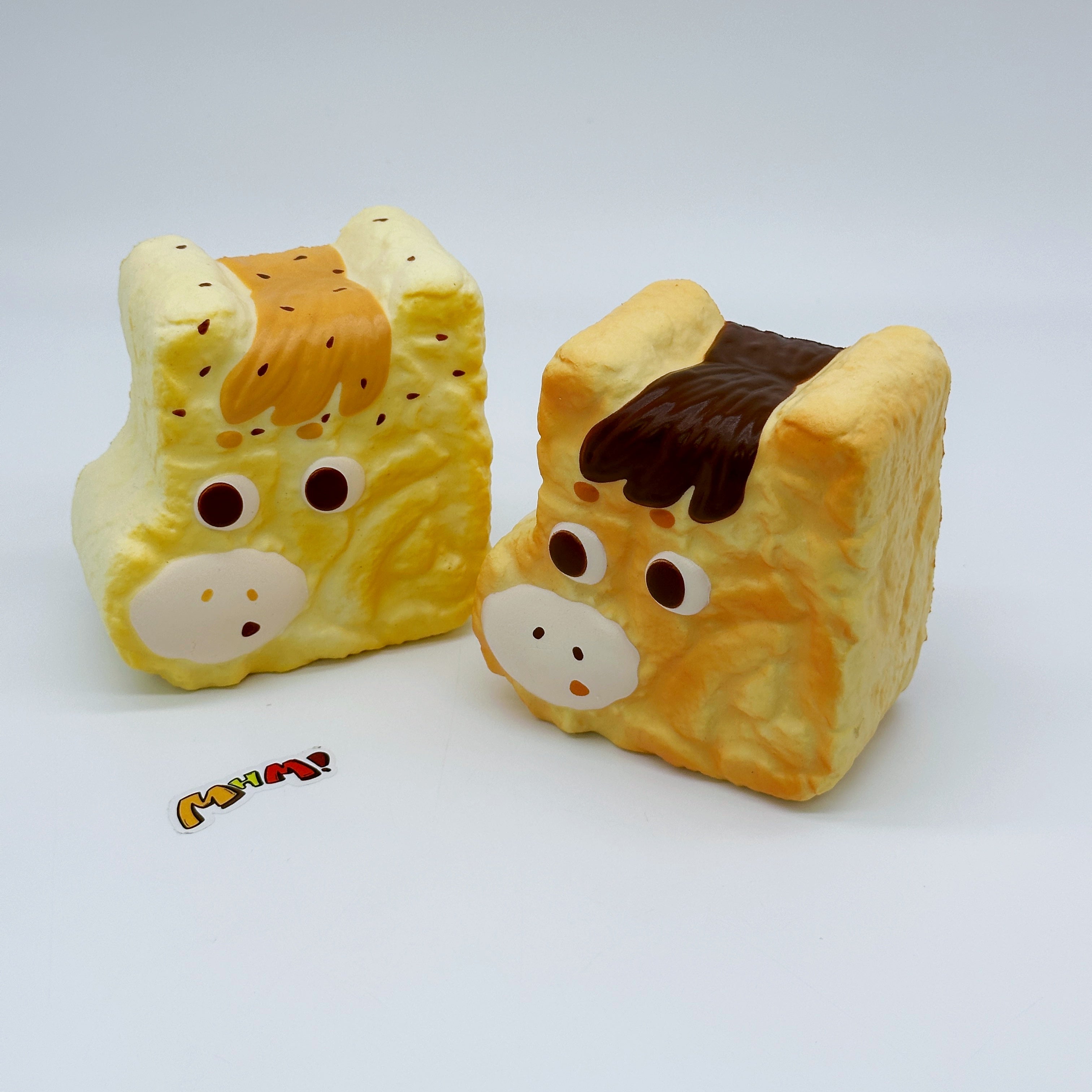 🐴 Pony Shaped Sachima Squishy (Yellow & Brown) | Crispy Pastry Slow Rising Stress Relief Toy