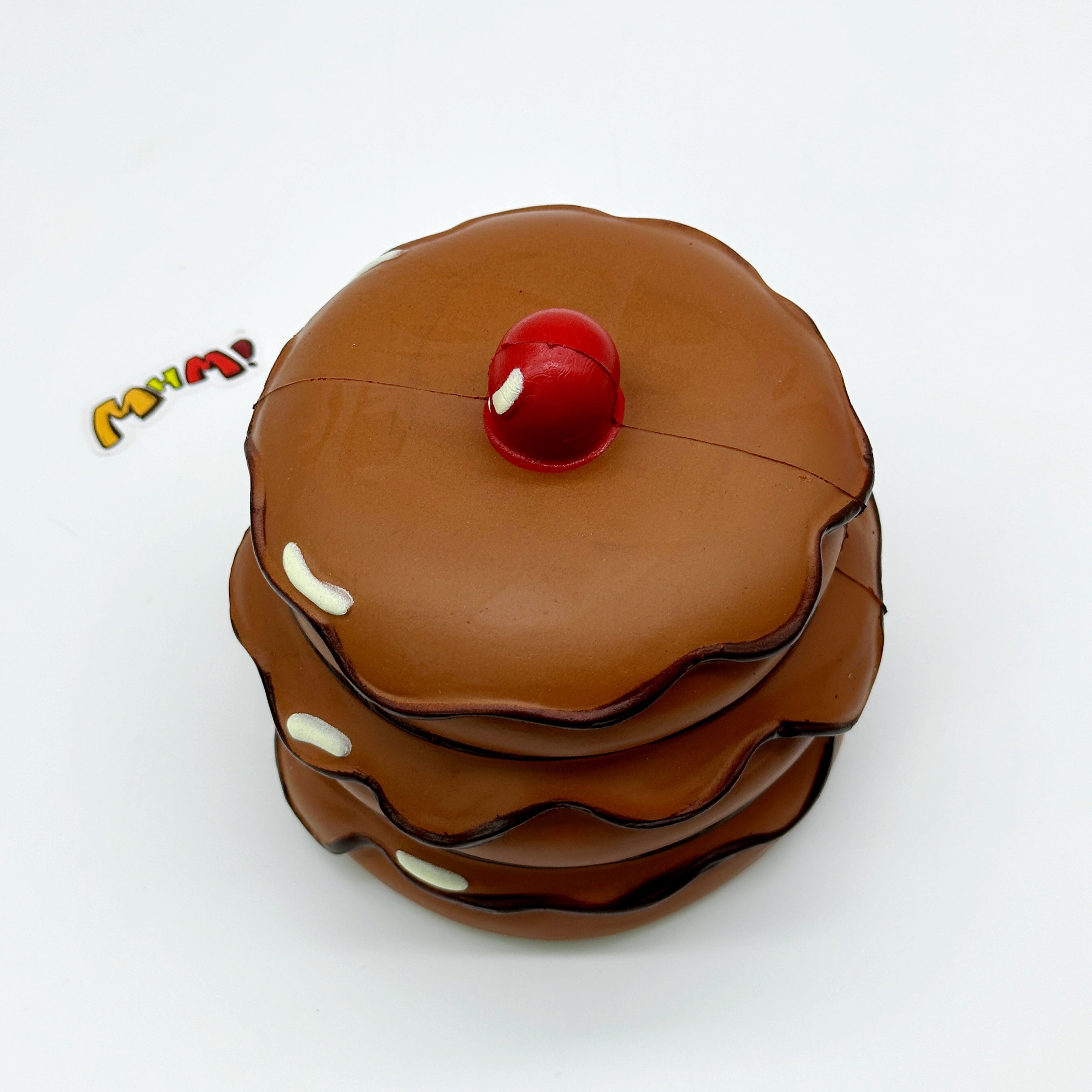 🍒 Cherry Chocolate Layer Cake Squishy | Dessert Bakery Slow Rising Stress Relief Toy