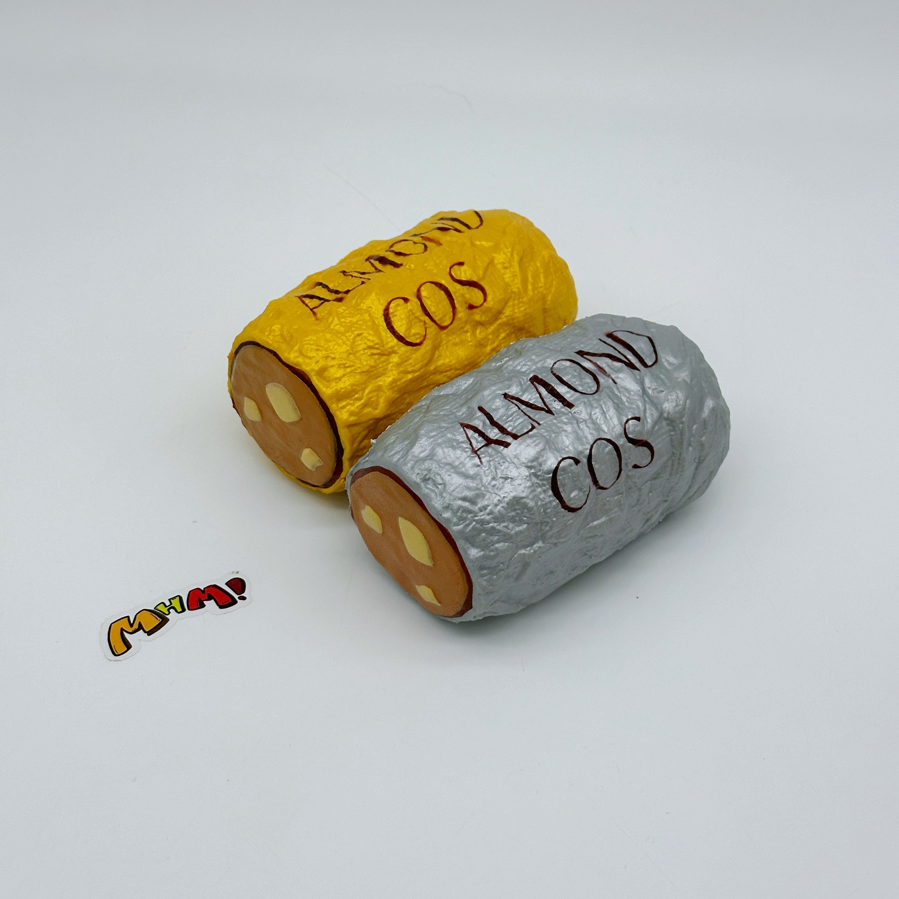 🍬 Almond Crisp Candy Squishy (Gold & Silver Foil) | Retro Sweet Slow Rising Stress Relief Toy