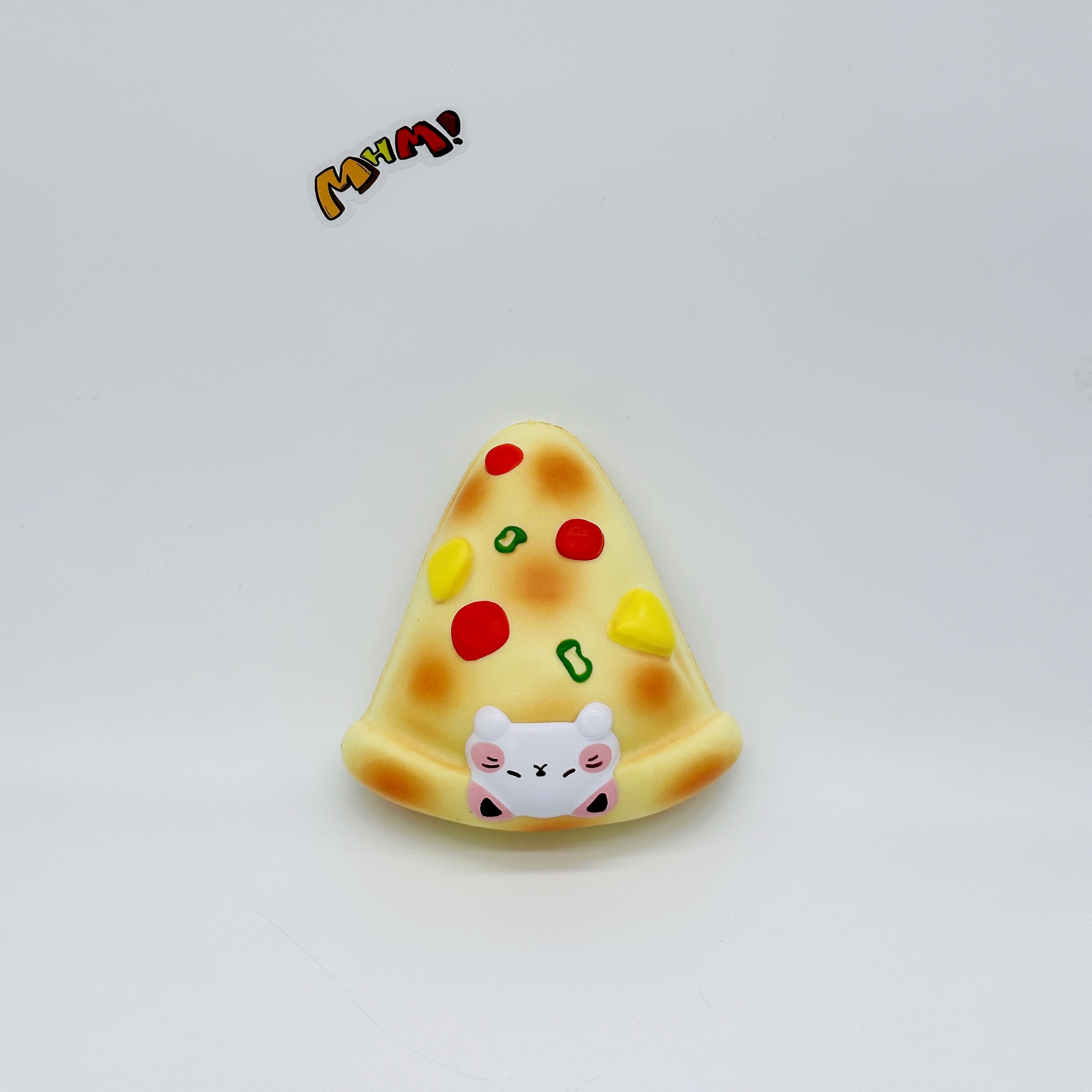 🐱 Light Baked Kitty Pizza Slice Squishy | Cute Food Slow Rising Stress Relief Toy