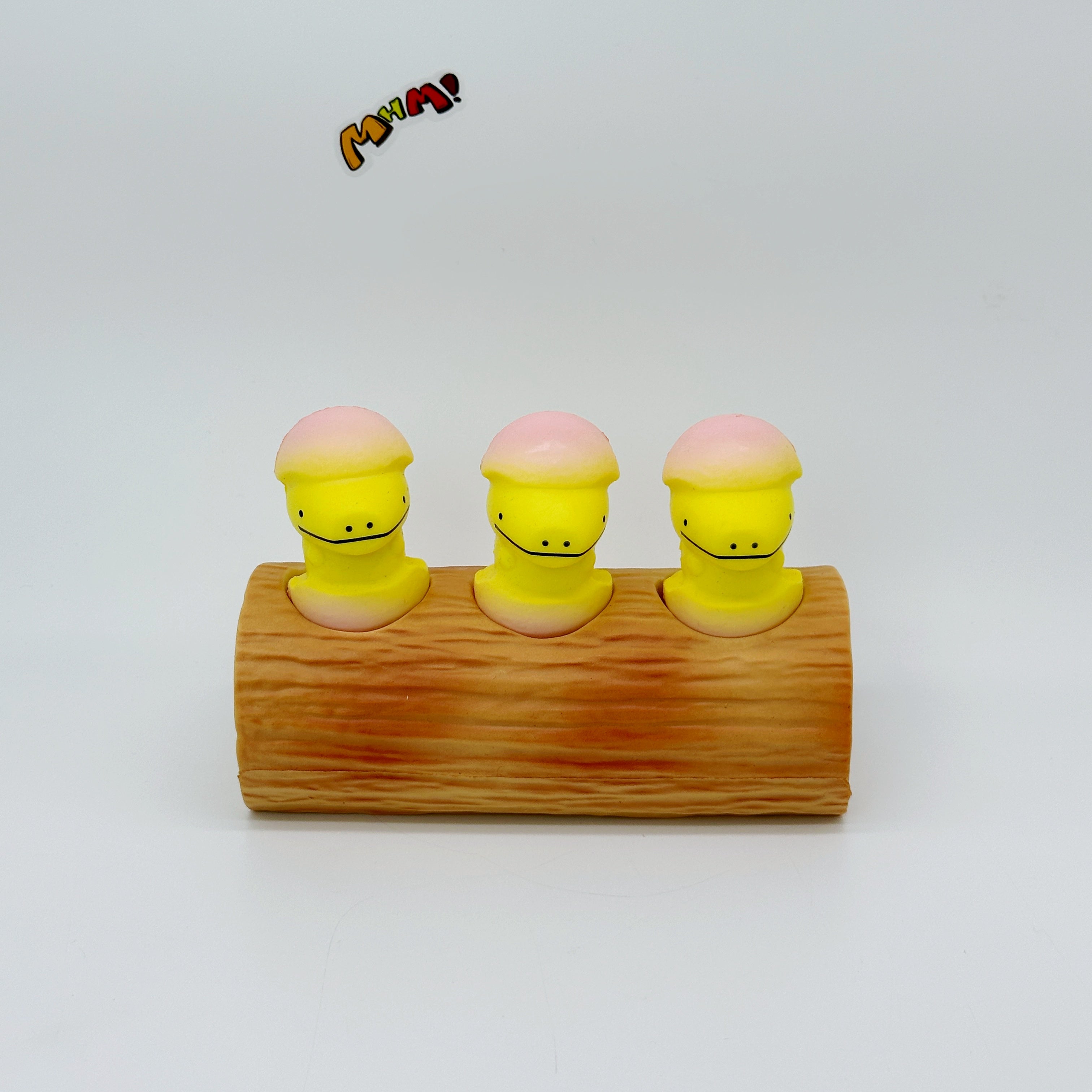Three Dinosaurs on Tree Log Squishy alternate view 2