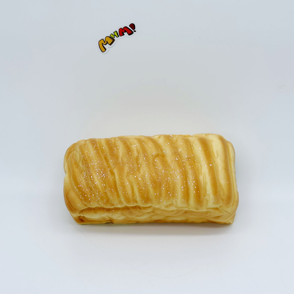 Caterpillar Bread Loaf Squishy | Sugar Dusted Long Pastry Slow Rising Stress Relief Toy