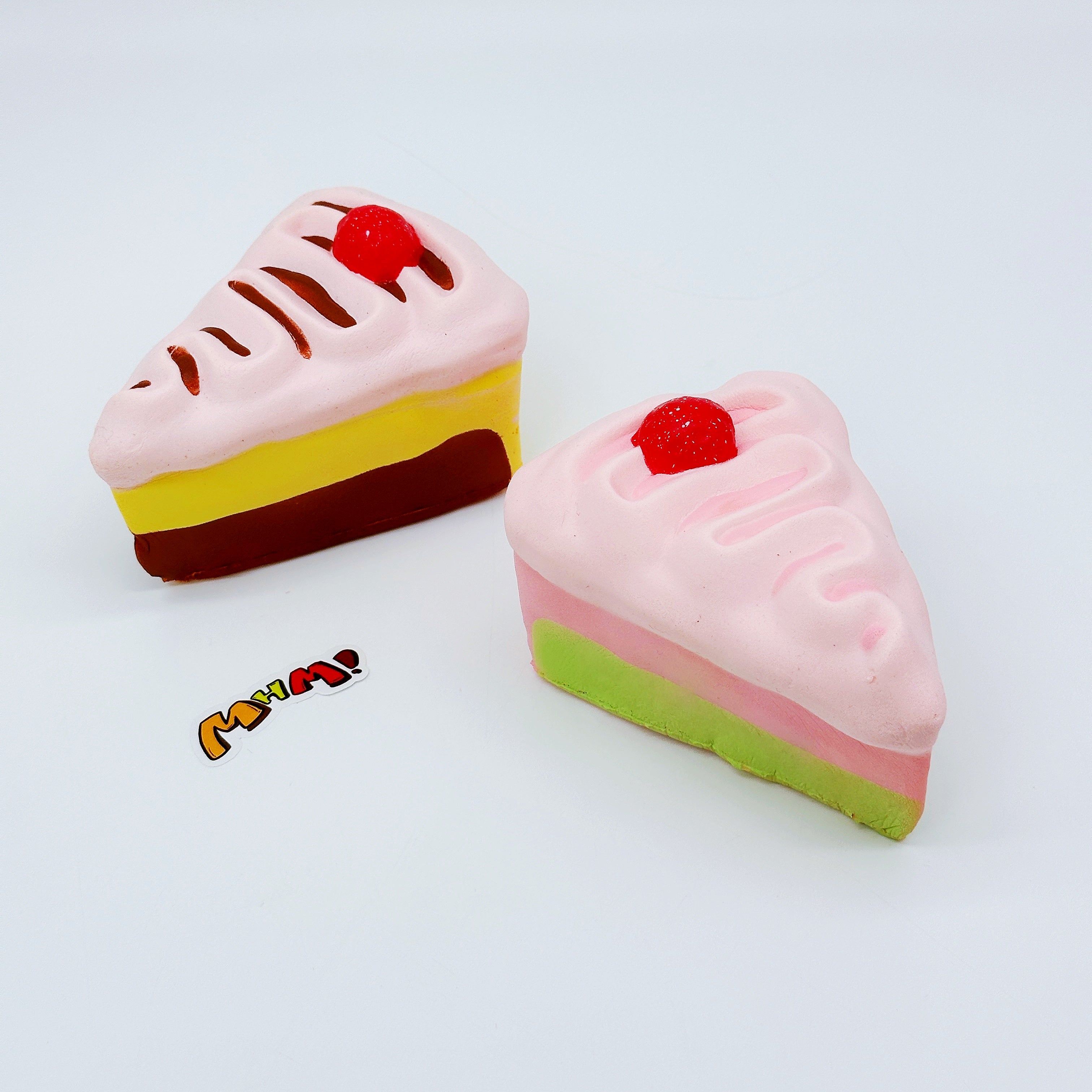 Raspberry Chocolate Cake Slice Squishy | Creamy Dessert – MHM squishy