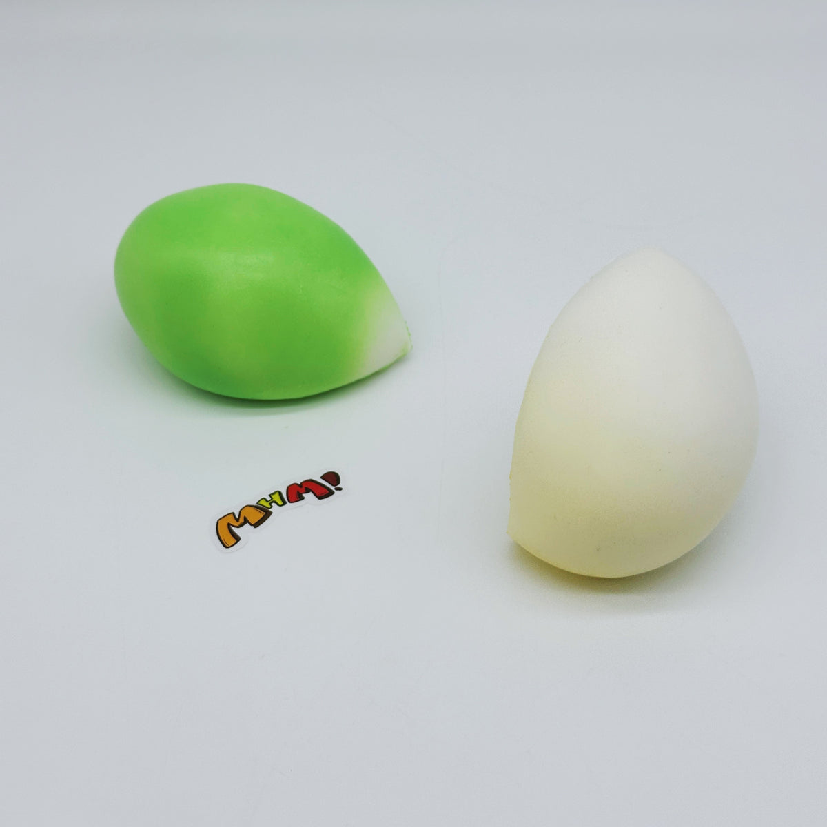 🧄 Garlic Squishy 2-Piece Set | Green & White Slow Rising Stress Relief Toy