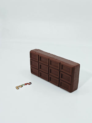 Chocolate Plate Squishy - kawaii squishy toy close up
