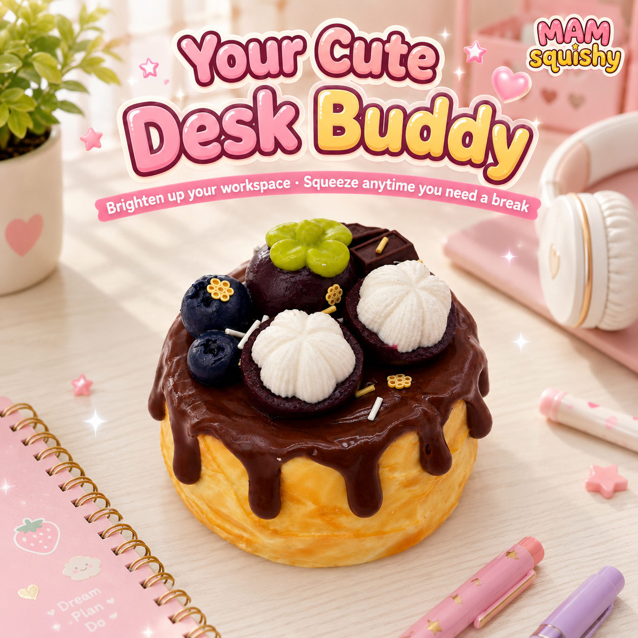 Blueberry Mangosteen Cake