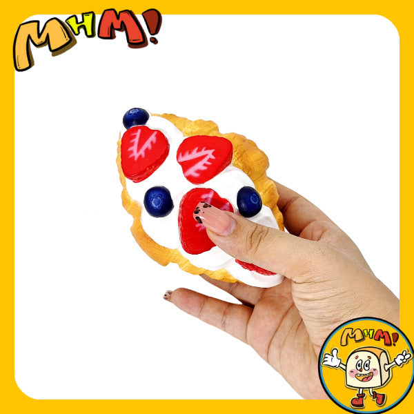 MHM Squishy Food Series Strawberries Songsong Sticky Hands Simulated Food Animal Personification Wet Soft Slow Rebound Stress Relieving Toy Adult Stress Relieving Toy Sensory Toy