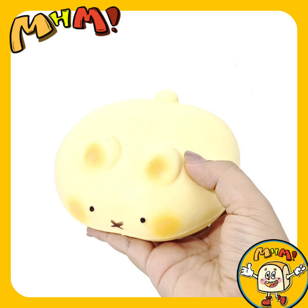 MHM Squishy Festival Series Yellow Butt Rabbit Sticky Hand Simulation Animal Personification Wet Soft Slow Rebound Stress Relieving Toy Adult Stress Relieving Toy Sensory Toy