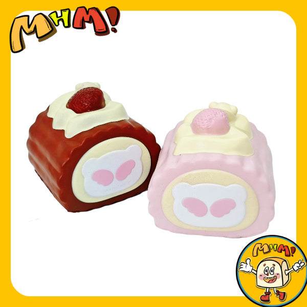 MHM Squishy food series snow bear monster Chicken rolls (chocolate flavor) sticky hand simulation food animal anthropomorphic wet soft slow rebound decompression toy adult decompression toy sensory toy