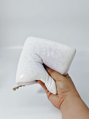 Taro Cream Milk Toast - squishy stress relief toy detail shot