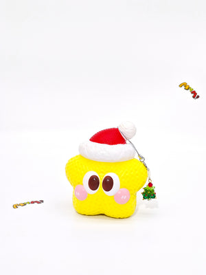 Christmas Star Cookie Squishy - Slow Rising Holiday Biscuit Toy | - soft slow rise fidget toy front view