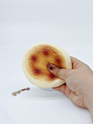 Basque Cheesecake Squishy | Dessert Themed Slow Rising Stress Rel - squishy stress relief toy detail shot