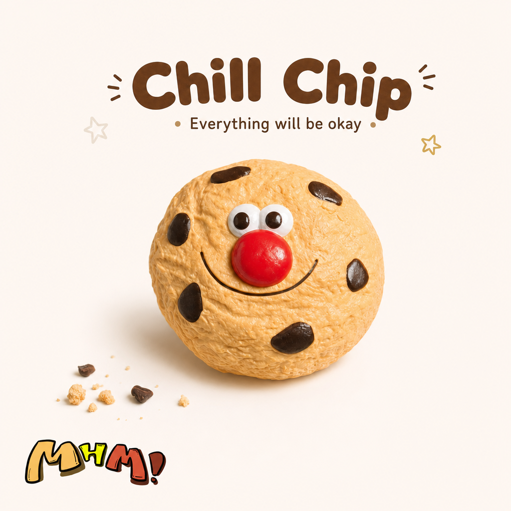 MHM Squishy Cookie Blind Box – “Crumby Moods” Crew, Slow Rising Squishy, 7 Designs