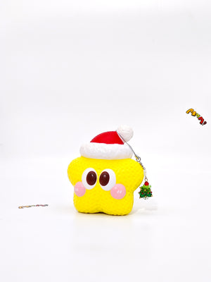 Christmas Star Cookie Squishy - Slow Rising Holiday Biscuit Toy | - squishy stress relief toy detail shot