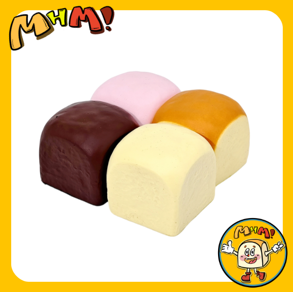 MHM Squishy Series Hawaiian Rolls Slow Rebound Soft Toys, Taba Squishy, Stress Relief Toy