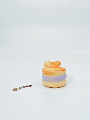 Purple Filling Fish Cake Squishy | Snack Themed Slow Rising Stres - kawaii squishy toy close up