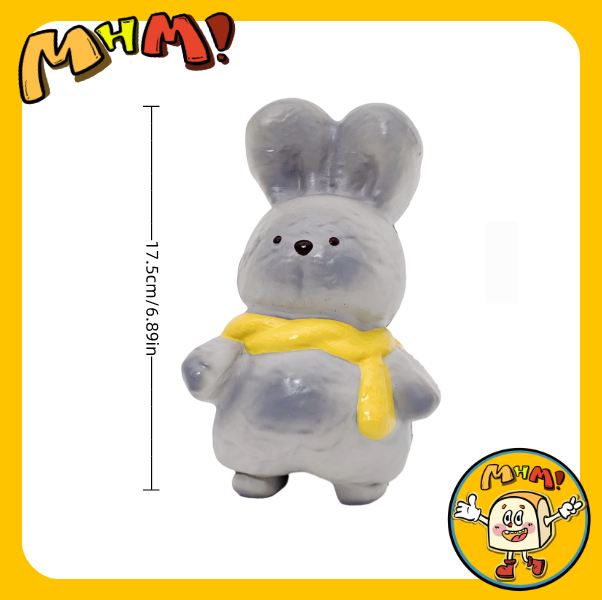 MHM Animal Series Rabbit Stress Relief Toy (Yellow, Regular Size)sticky, moist, soft, and slow-rebounding, holiday gift.