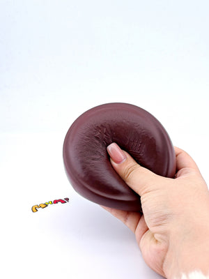 Chocolate Rich Gummy Squishy | Candy Themed Slow Rising Stress Re - soft slow rise fidget toy front view