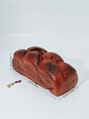Cookie Dough Twist Bread Squishy - Sticky & Soft Braided Toy | Sc - squishy stress relief toy detail shot