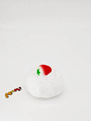 Sweet milk souffle squishy toy sticky soft cloud texture white dessert fidget