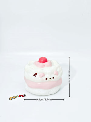 Bear Chiffon Cake Squishy | 2 Styles Bakery Themed Slow Rising St - kawaii squishy toy collection photo