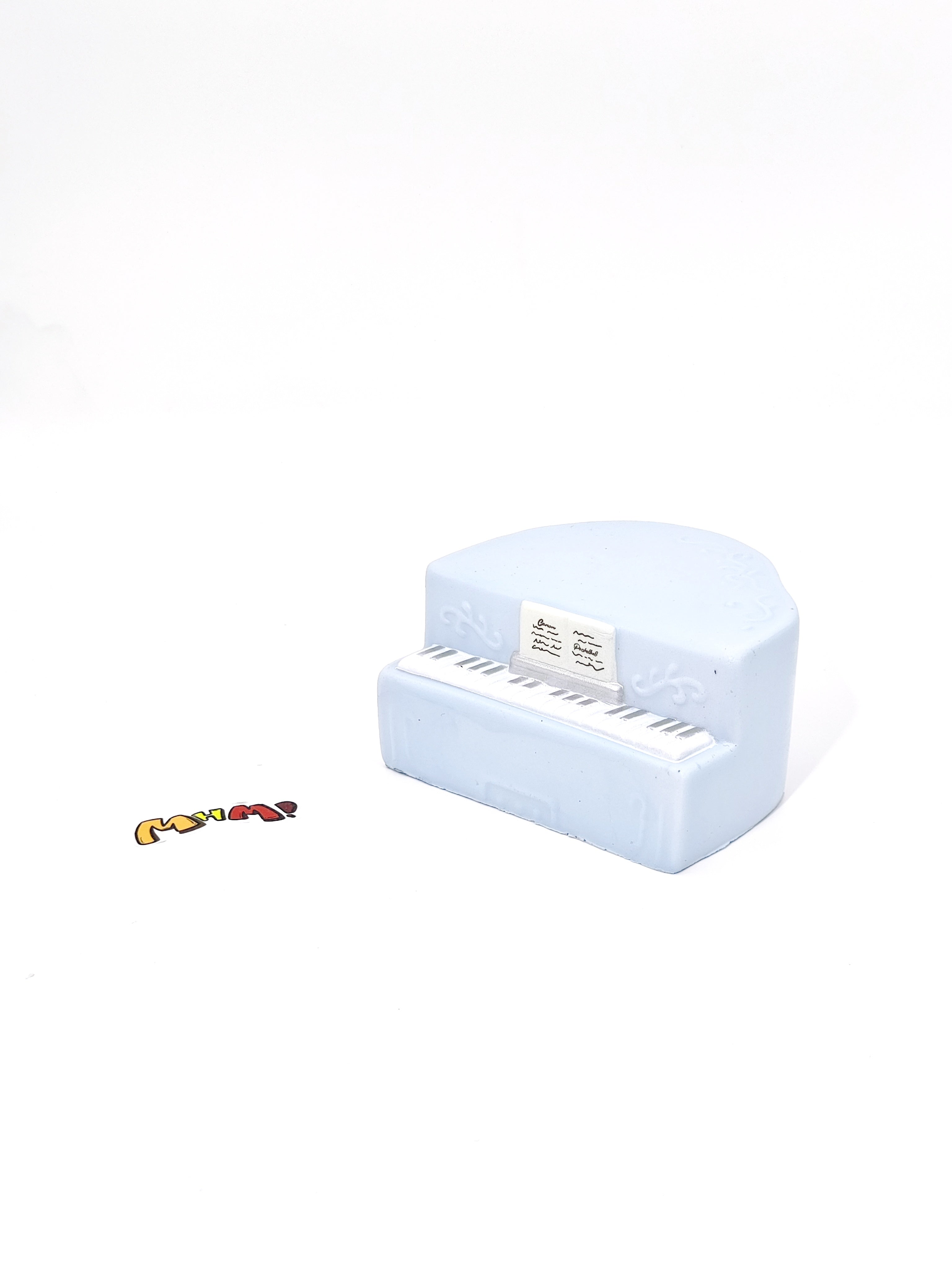 Blue Piano Cake Squishy Toy - Slow Rising Music Themed Dessert | Scented Melody Slice Fidget Gift