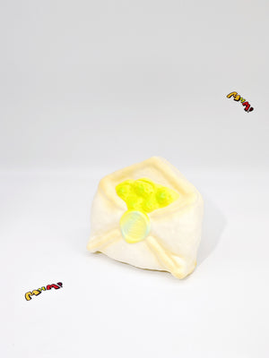 Spring letter green squishy toy sticky soft folded envelope fidget pastel aesthetic