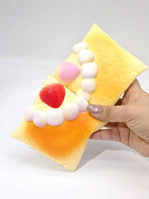 Strawberry & Peach Mille-Feuille Squishy Set (2-Pack) - soft slow rise fidget toy front view