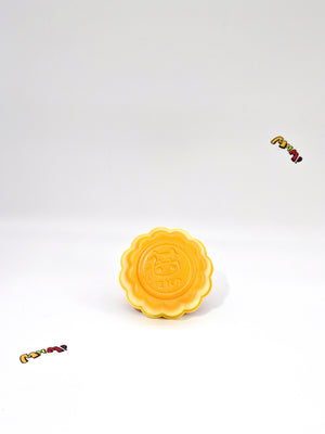 Milk Tea Pudding: Tan Custard Slow Rising Squishy - soft slow rise fidget toy front view