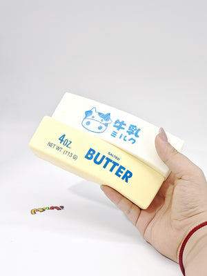 Butter & Milk Bars - soft slow rise fidget toy front view