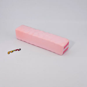 Strawberry & Raw Chocolate Wafer Biscuit Squishy 2-Pack Set | Sna - squishy toy size reference with hand