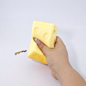 Cheese Toast Stick Squishy | 2 Styles Bakery Themed Slow Rising S - squishy toy size reference with hand