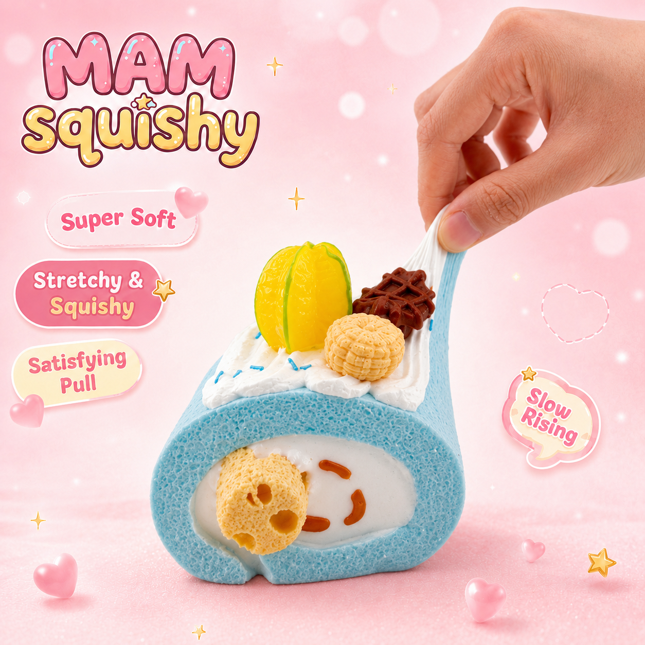 Star Fruit Swiss Roll