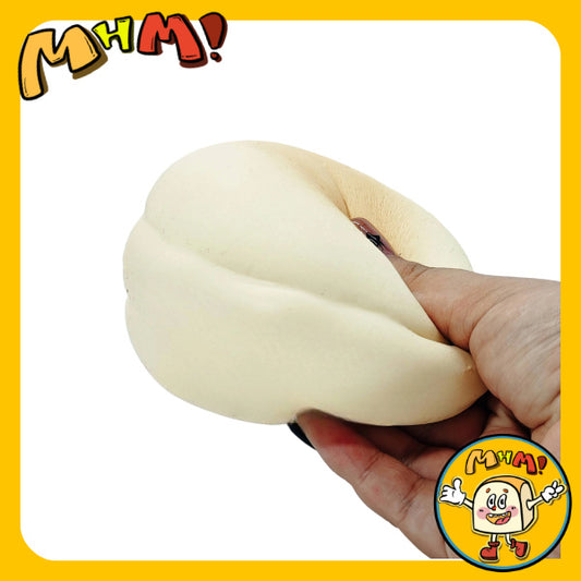 MHM Squishy Series Taro Toast Stress RelievingToy with Sticky, Moist, Soft and Slow BouncingFoods