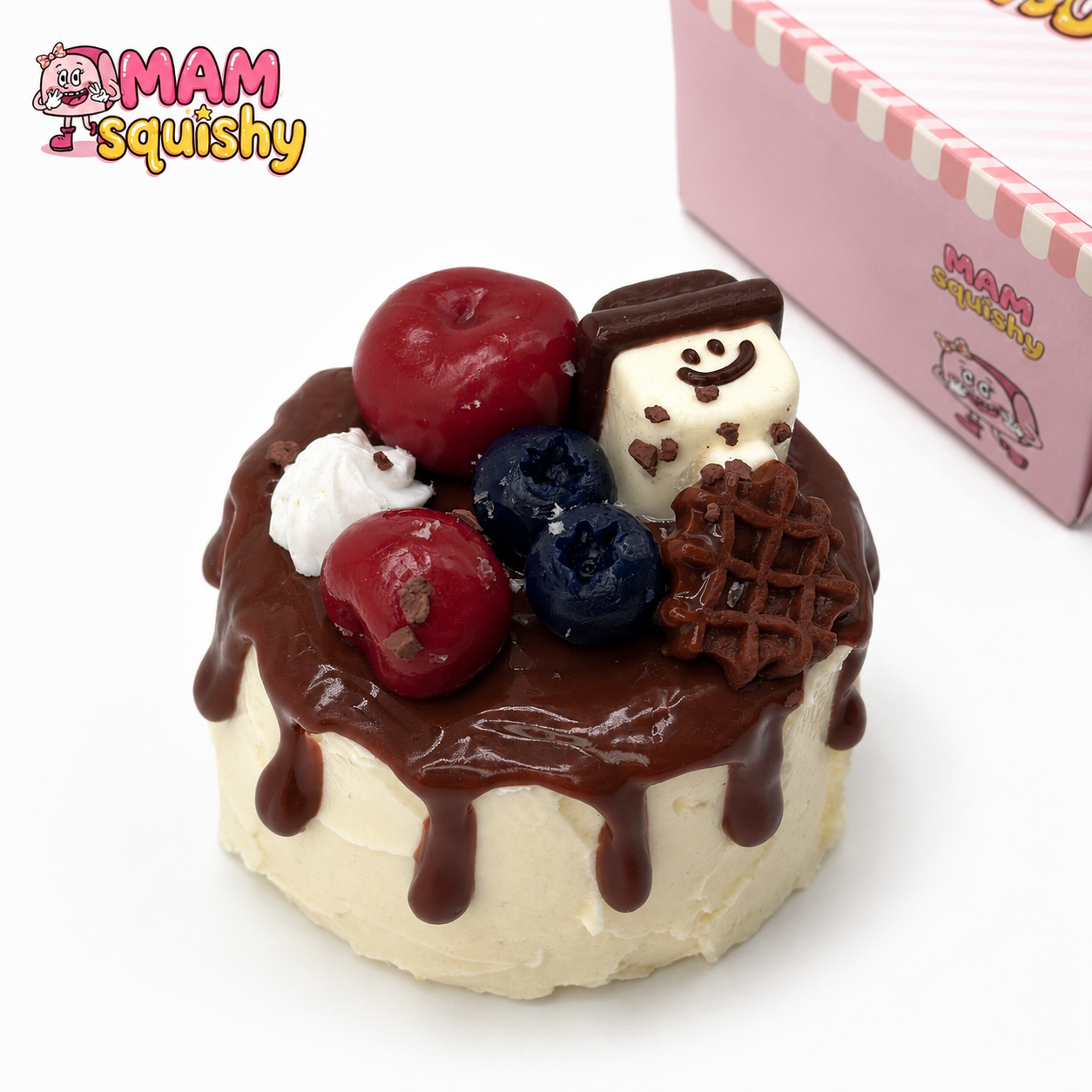 Cherry Blueberry Cocoa Cake