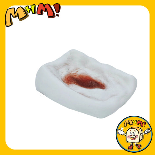 MHM Squishy Series Red Bean Baked Rice Cake Slow Rebound Food Simulating Sticky Soft Stress Relief Toy