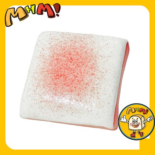 MHM Milk Series Strawberry Toast - Cloud-like silicone sensory toy, smooth micro-bubble texture, suitable for desktop meditation in the office.
