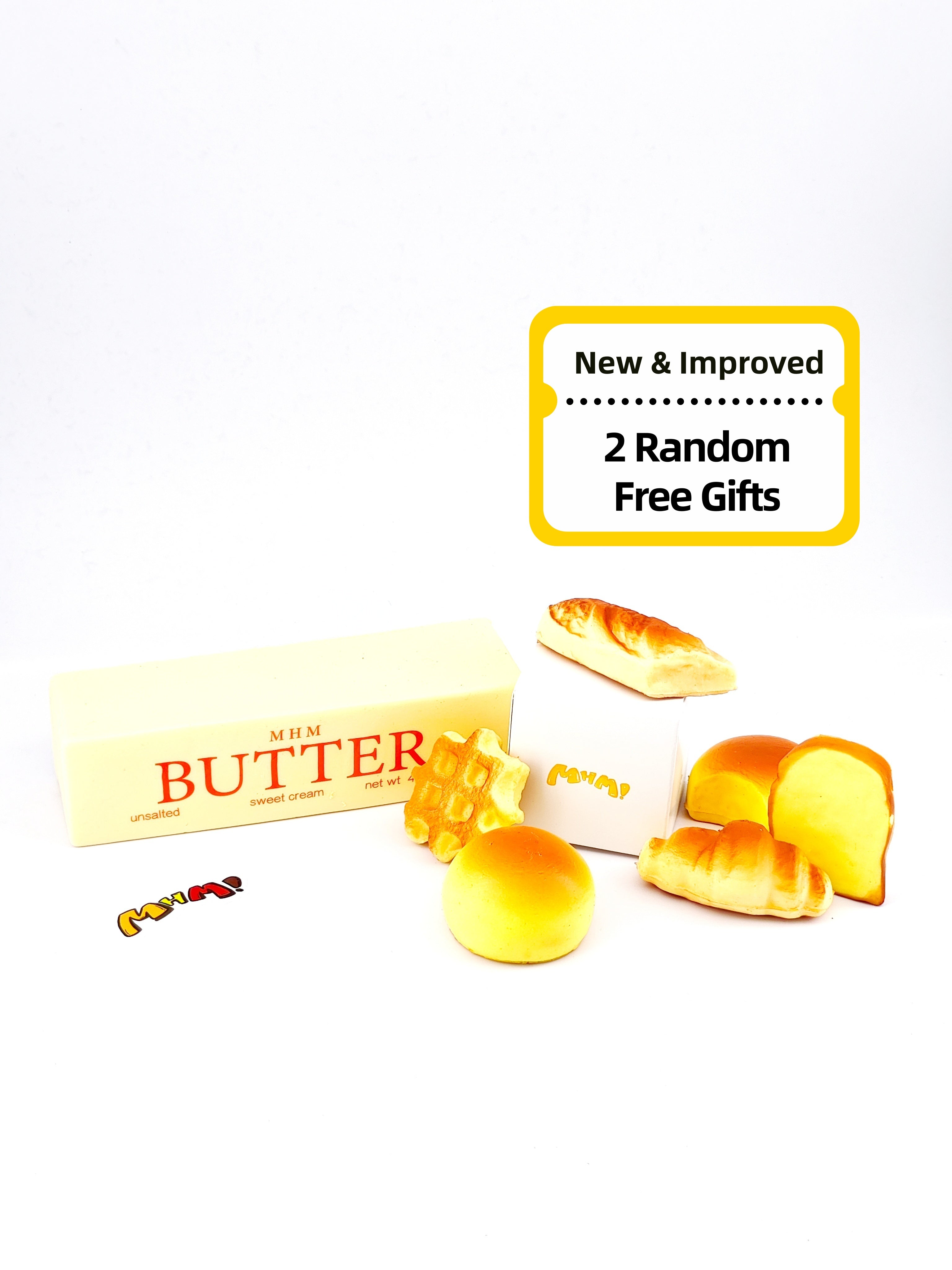 Butter New & Improved-Soft Slow Rebound Toy — Relaxing Squeeze Stress Relief | Buy 1 Get 2 FREE Random Gifts | ASMR Sensory Fidget Toy