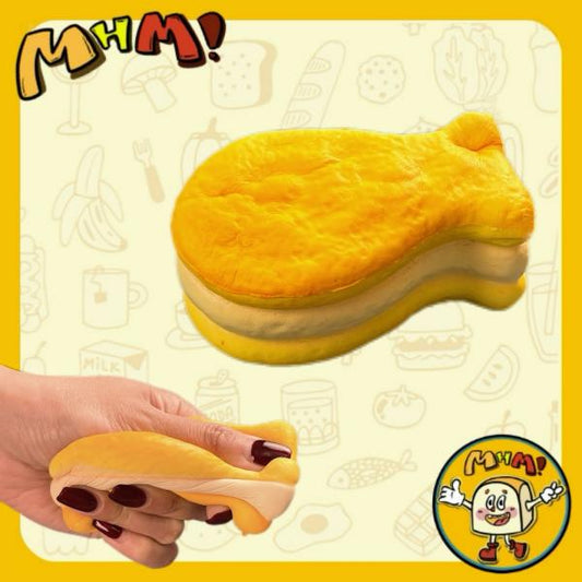 MHM Squishy Series Fish Fruit (White) Slow Motion Food Simulation Sticky soft stress relief toy